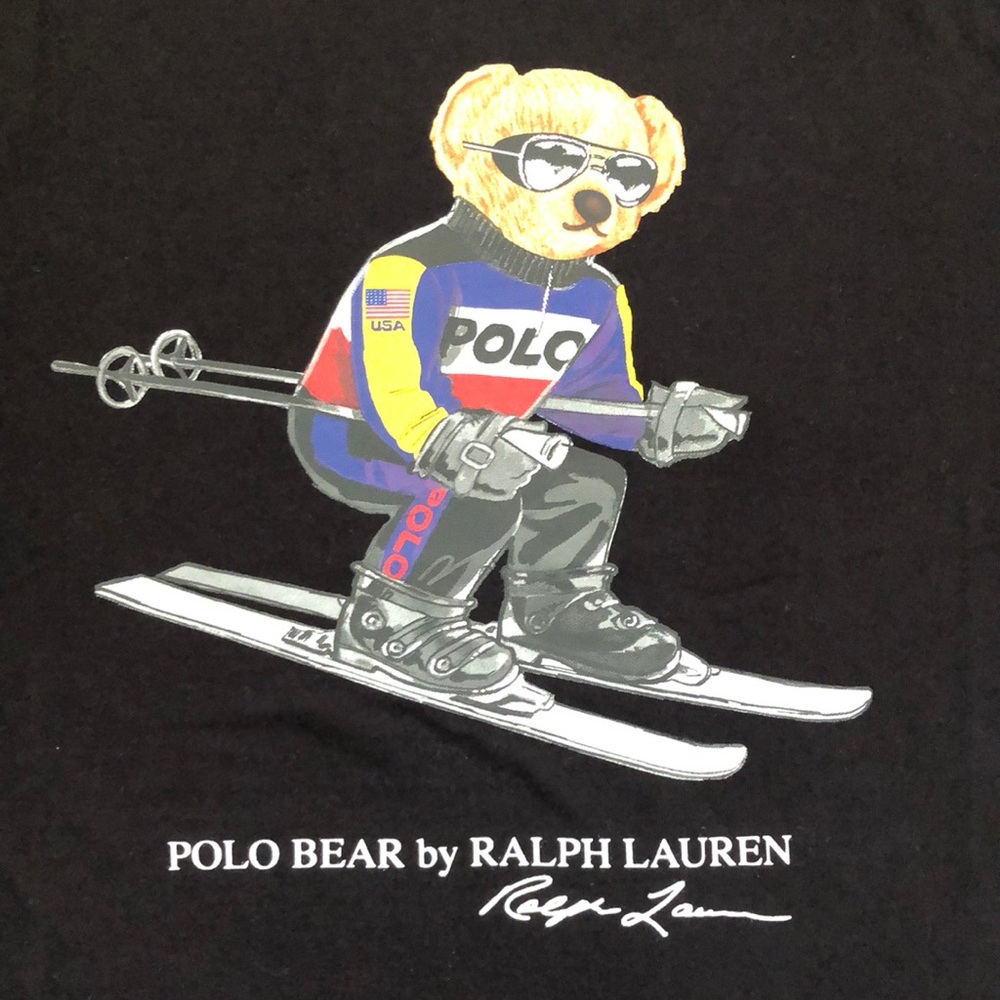 POLO RALPH LAUREN TEE / BEAR SKI (L) 🍂